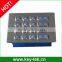 16 keys IP65 dynamic waterproof keypad with backlight