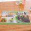 placemat pretty white flower 3D plastic table mat for cute girl /kids 3d placemat