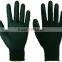 Grey PU coated white nylon gloves for electronic works