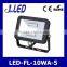 Black color ultrathin IP65 waterproof pass TUV led 10w flood light