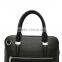 New first layer leather slung bag men's black Litchi pattern multipurpose Briefcase