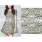 New Design Reto Style laser cutting embroidery with polyster farbric for women's dress with grade A+ quality .