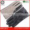 Wholesale Winter Warm Men Leather Driving Gloves with Wool Top and Leather Palm