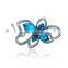 Women Fashion Chic Clear Crystal Inlaid Clover Hairpin Hair Clip Hot Clip