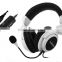7.1 Virtual surround sound USB headset with removable mic & LED logo lighting, foldable PC gaming headset
