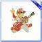 Wholesale Custom LOGO Embossed Guitar Shaped Gold Musical Badge