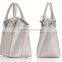 2016 high quality women shell bag can put your logo patent leather handbags