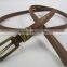 skinny cheapest PU leather girls' belt for garment