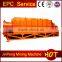 High efficiency rotary kiln for gold processing plant