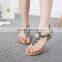 Diamond clip toe flat sandals with flat sandals shoes Bohemia was thin