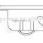 high quality and safety auminum sliding door wheels