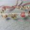 Baroque flower metal headband vintage gold metal leaves Pearl hair band wedding bridal hair accessories girls FHHBC0003-1