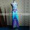 2016 Summer Fashion Women Dress Ladies Sleeveless Halter Neck Ethnic Printed Bodycon Sexy Long Maxi African Dresses