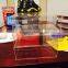 High quality imprint logo custom clear acrylic shoe display case