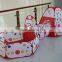 Hot selling spotty Pop up play tent with tunnel set