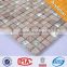 JTC-1317 Silver glass blend apricot stone mosaic interior deocrate tiles wall covering sheet mosaics