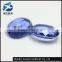 China new products oval shape pagoda synthetic gem stone crystal glass stone shoes ornament