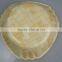 Retail No Normal Anomaly Triangle Color Painting Picture Handmade Bamboo Woven Wooden Salad Bowl Kitchen Tools