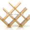 W Shape 8 Bottle Tabletop Wine Holder Wooden/Bamboo W Wine Rack