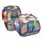 Navy blue Mesh Laundry Hamper, laundry basket storage hamper for cloth