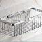 Wall mounted Bathroom accessories Chrome plated Brass Storage Basket