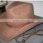 Plain Dyed Pattern and 100% Wool Material Cowboy Hat With String
