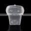 Plastic Sauce Container Square Clear Cup With Lid