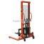 1-2tons Manual Hydraulic Stacker/manual lift/yujie lift stack/logistics equipment/yujie/stacker export good price