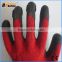 BSsafety bleach polycotton yarn cheap latex coated disposable construction safety working gloves