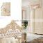 Luxury French fancy antique design Bedroom Furniture sets with solid wood wardrobe