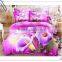 100% Cotton 3D floral Printed 4PCS Bedding Set ,3D Bed Cover Set Made in China