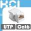 Made in Taiwan RJ45 Cat6 180Degree UTP Keystone Jack