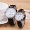 promotional classic leather band quartz couple watches