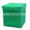 Fabric Folding Storage Ottoman Green Foot Rest Stool Footrest