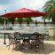 Hot sale cast aluminum outdoor patio furniture dining table set