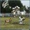 Modern stainless steel garden abstract metal sculpture