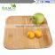 Manufacturer direct selling foreign trade export of high quality bamboo tea snack dish square green bamboo plates