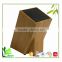 Professional made bamboo bamboo knife set with block