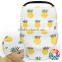 New Prints Baby Car Seat Cover Canopy FAUX SUEDE Material Washable Infant Car Seat Cover With Match Hats