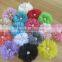 chiffon flower clip with pearl in center for kids hair accessories