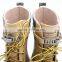 fashion latest lace up rubber rain boots