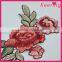 Flower embroidery patch custom design for clothing WEF-017