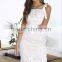 white lace dress fashion new design women holiday dress for summer