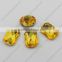 fashion octagon crystal stone colorful glass bead from Pujiang