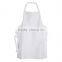 100% cotton white long work apron for doctors
