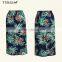 2016 Low Waist Elastic Waistband Special Full Colorful Priting Skirt for Ladies