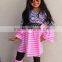 chevron ruffle girls cotton boutique clothing