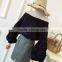 B22665A Sexy Ladies Off shoulder Lantern Sleeve Chiffon Blouse