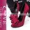 Red shallow mouth bow pointed suede high heel new women shoes 2015