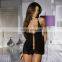 Beautyslove sexy hot sleepwear black lace bowknot Halter nightwear Sexy Babydoll